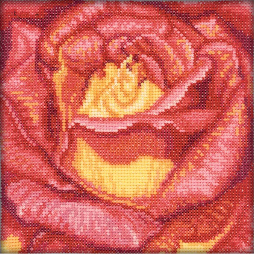 Red Rose Counted Cross Stitch Kit by RTO