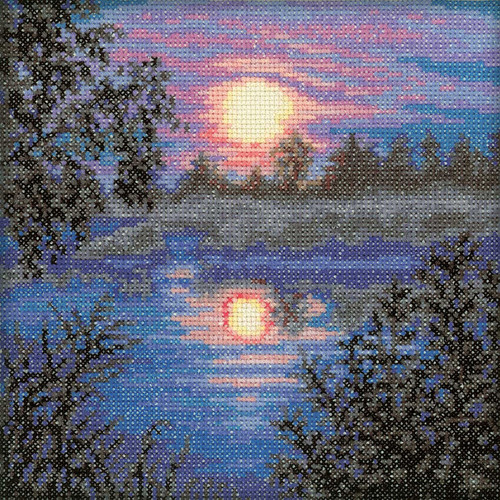 Evening Counted Cross Stitch Kit by RTO