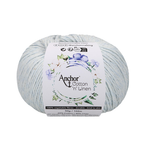 Crochet Yarn: Cotton 'n' Linen: 4 Ply 50g Ball: Powder