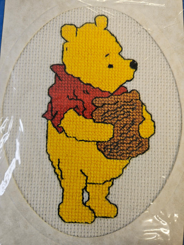 Winnie the Pooh Counted Cross Stitch Card by Disney