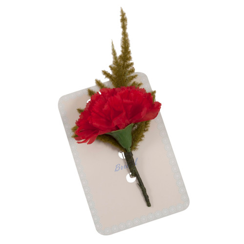 Corsage: Carnation: 7cm: Red