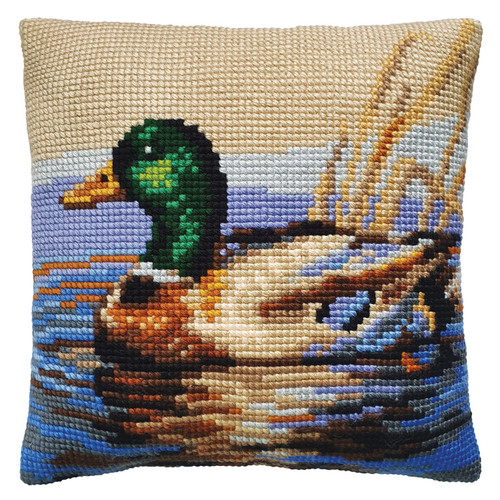 Drake Chunky Cross Stitch Cushion Kit by Collection D'Art