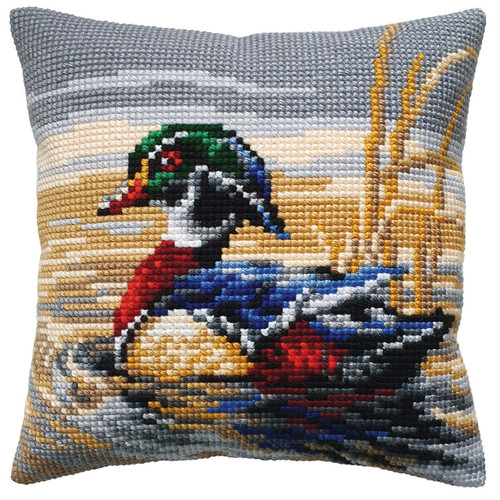 Mandarin Drake Chunky Cross Stitch Cushion Kit by Collection D'Art