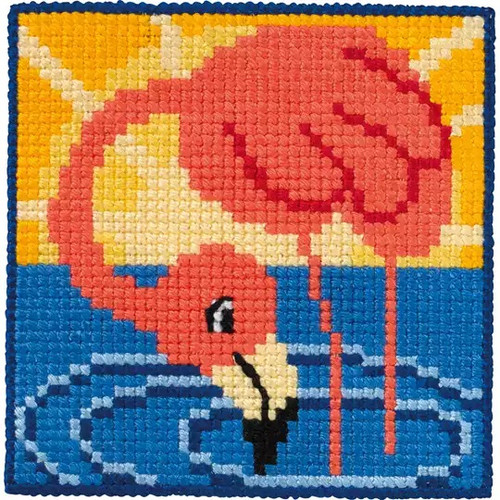Flamingo Counted Cross Stitch Kit by Permin