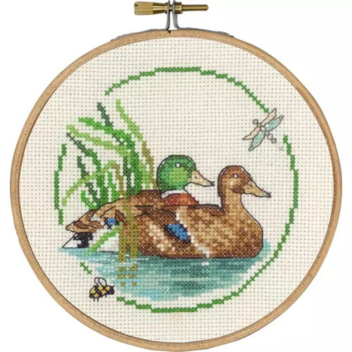 Mallards Counted Cross Stitch Kit by Permin