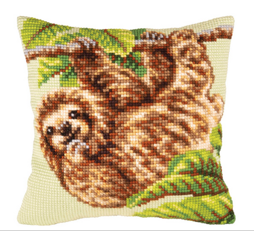 Sloth Chunky Cross Stitch Kit by Collection'd Art