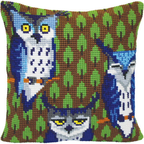 Owls In The Forest Chunky Cross Stitch Kit by Collection d'Art