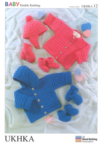  Pattern: Double Knitting: Jacket, Hat, Mittens and Bootees