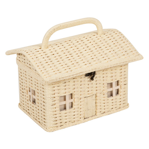 Sewing Box: Wicker: House: Bird Aviary by Hobby Gift