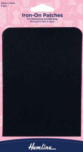 Cotton Twill Patches in Navy by Hemline