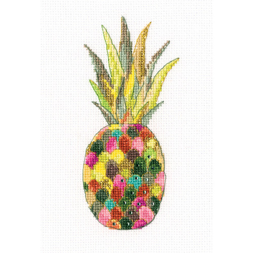 Jewellery Pineapple Cross Stitch Kit by RTO