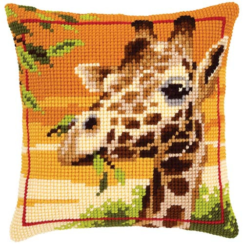 Giraffe Tapestry Cushion Kit by Vervaco