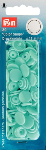 Non-sew ColorSnaps Ø12.4 Turquoise  x 30pc