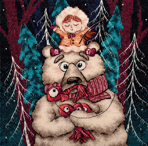 Winter Fishing Counted Cross Stitch by Klart