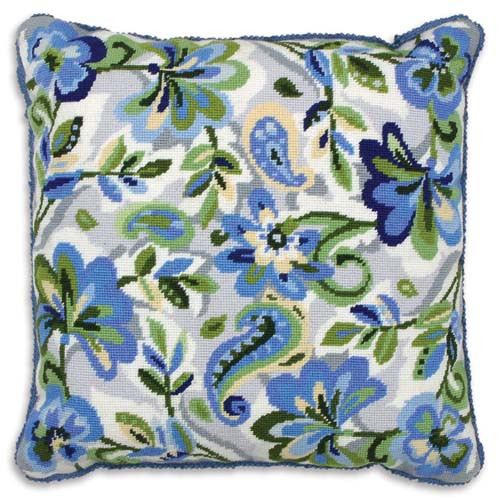 Paisley Floral in Blue Tapestry Kit