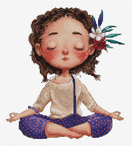 Meditation Cross Stitch Kit by Hobby Jobby