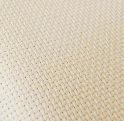 1 off Cut of 14 Count Ecru Aida 20cm x 45cm