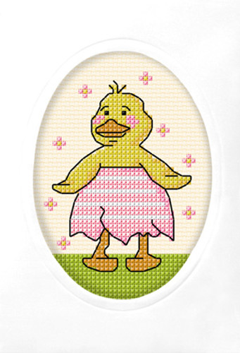 Duck Card Cross Stitch Kit By Orchidea