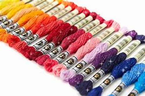 DMC Mouline Etoile Sparkling Thread Bundle of 20 different colours DMC Mouline Etoile Sparkling Thread Bundle of 20 different colours