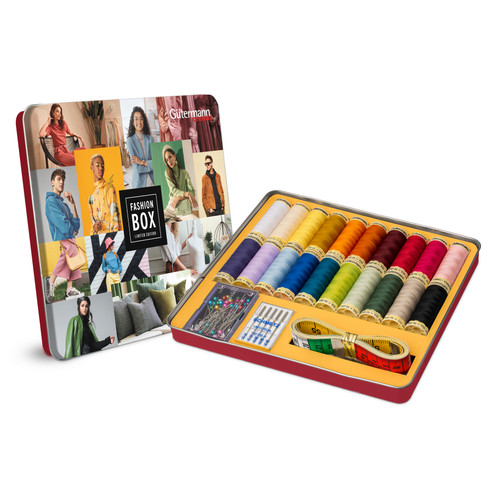 Thread Storage Tin: Sew-All with Accessories: 20 x 100m: Fashion Thread Storage Tin: Sew-All with Accessories: 20 x 100m: Fashion