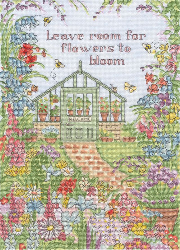 Flowers In Bloom Counted Cross Stitch Kit by Bothy Threads