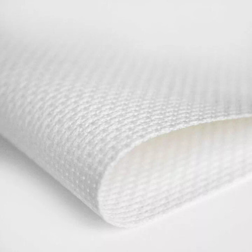 1 off Cut of 18 Count White Aida  38cm x 18cm