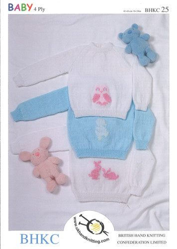 Pattern: 4 Ply: Embroidered Sweaters by UK Hand Knitting Association