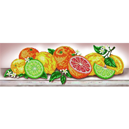 Oranges and Lemons Beaded Embroidery Kit by VDV