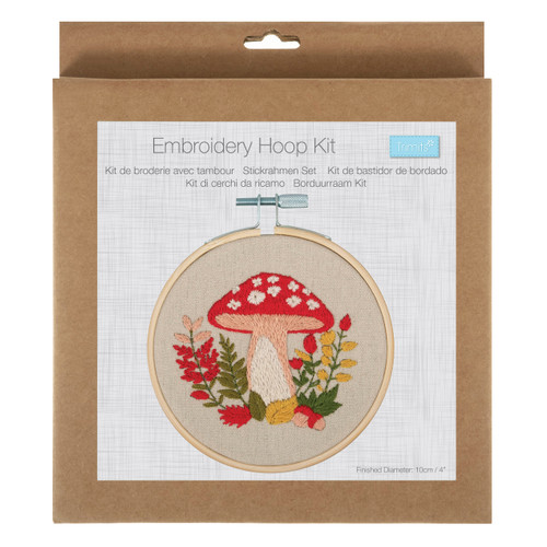 Woodland Mini Embroidery Kit with Hoop by Trimits