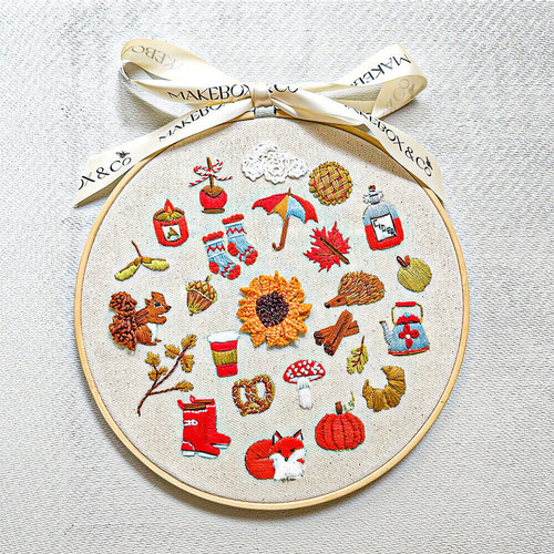 Autumn Embroidery Kit by Makebox Autumn Embroidery Kit by Makebox