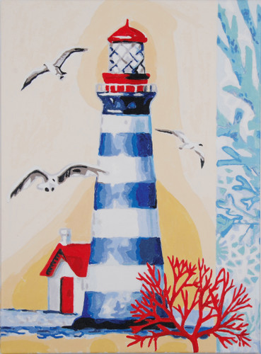 Lighthouse Paint-by-Numbers Kit by Vervaco