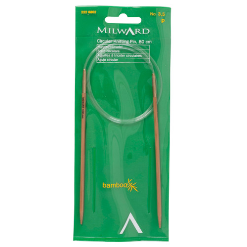 Knitting Pin Circular Fixed Bamboo 80cm x 3.50mm
