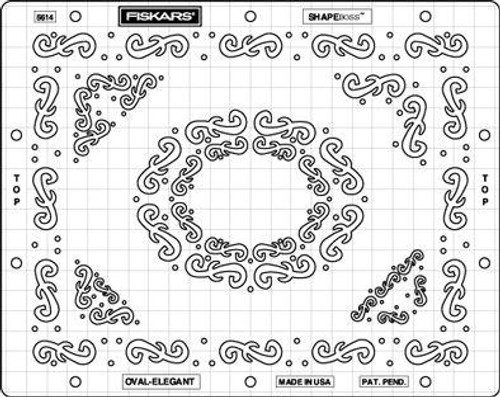 Fiskars Shapeboss stencils Oval Elegant 