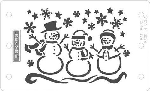 Fiskars Mini Shapeboss stencils Snowmen