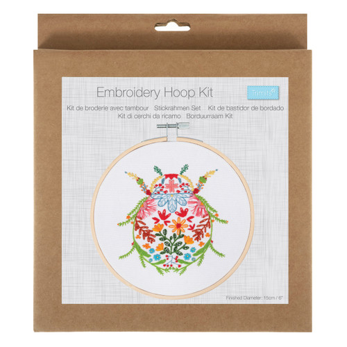 Bug Embroidery Kit with Hoop by Trimits