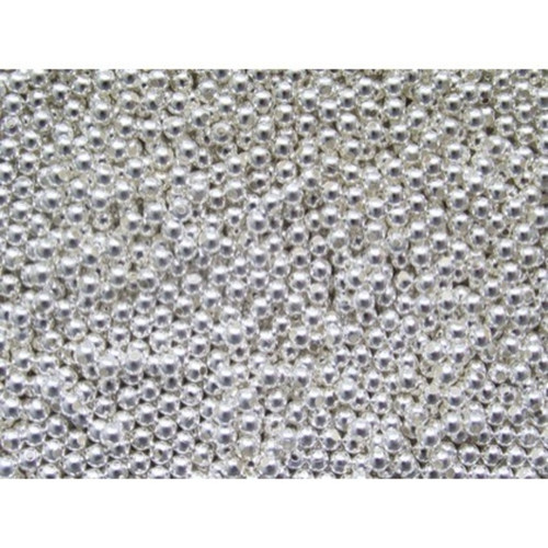 Metal Silver Plated 3 mm Beads Pack of 100 by Peak Dales