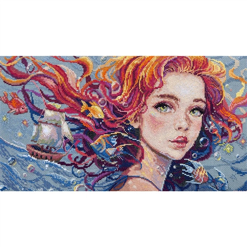 Water Counted Cross Stitch Kit by Merejka 