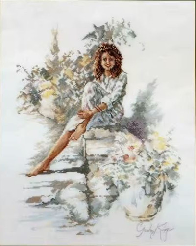 Beautiful Lovely Cross Stitch Kit  by Lanarte