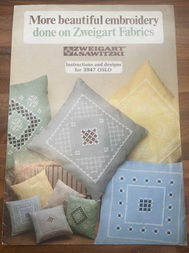 Beautiful Embroidery on Zweigart Fabric Leaflet
