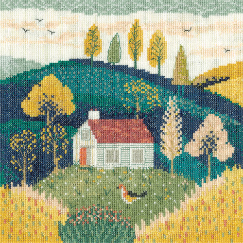 A Place To Rest And Recharge Cross Stitch Kit on Evenweave by Heritage Crafts