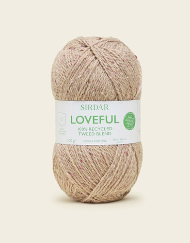 Sirdar Loveful 100% Recycled Tweed Blend DK 100g -  Oak