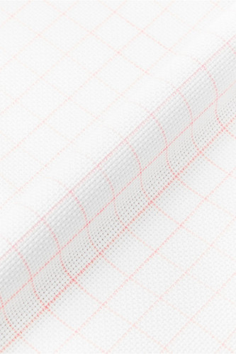 1 offcut of 14 count magic guide aida in white - 38cm x 18cm