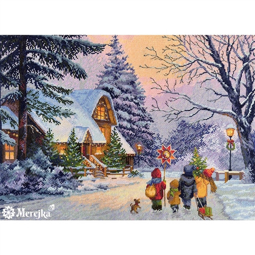 Carol of the Bells Counted Cross Stitch Kit by Merejka