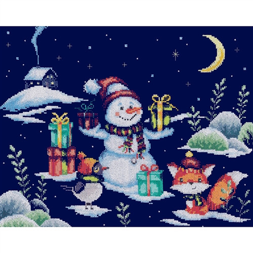 Snow Fun Counted Cross Stitch Kit by Vervaco