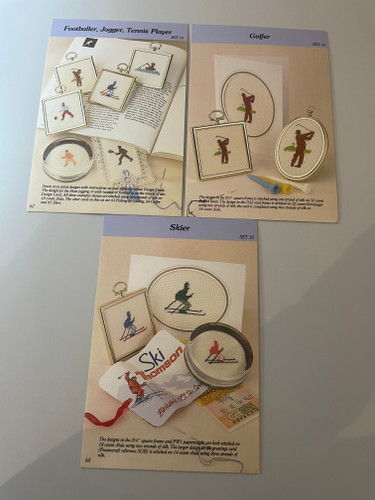 *Second-Hand* Collection of Sports Cross Stitch Charts by Framecraft