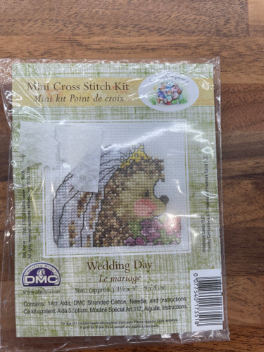 Country Companions Wedding Day Cross Stitch Card Kit by DMC