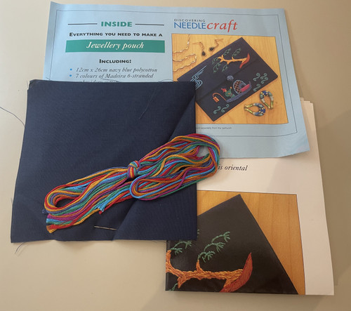 *Secondhand* Jewellery Pouch Embroidery Kit