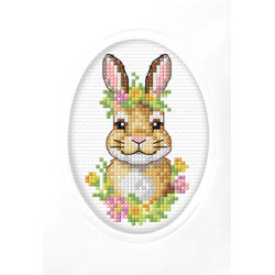 Bunny Cross Stitch Card Kit by Orchidea