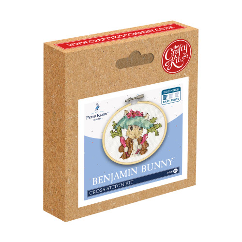 Beatrix Potter - Benjamin Bunny Mini Cross Stitch Kit by Crafty Kits