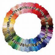 DMC Soft Cotton Thread Bundle of 50 different colours